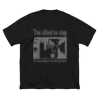 とびびとのToo tilted to stop -傾き過ぎて止まれない- ビッグシルエットTシャツ