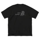 Andiamoのもみあげ手裏剣（白） ビッグシルエットTシャツ