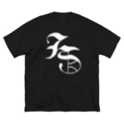 JiNのゴシック漢字ロゴ ビッグシルエットTシャツ