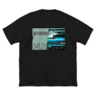 PALA's SHOP　cool、シュール、古風、和風、のPORSCHE　911GT3RS ビッグシルエットTシャツ