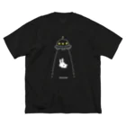 soratoのUFOにつれてかれるうさぎ ビッグシルエットTシャツ