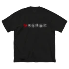 福井風俗体験記の福井風俗体験記ロゴ（赤/白） ビッグシルエットTシャツ