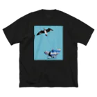 Plays_Within_PlaysのBird Shadow2 ビッグシルエットTシャツ