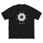 ふしぎ堂　SUZURI支店のCROP CIRCLES Ⅱ ビッグシルエットTシャツ