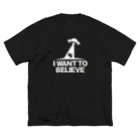 stereovisionのI WANT TO BELIEVE ビッグシルエットTシャツ