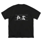 P.S公式グッズのP.Sロゴ大(白) ビッグシルエットTシャツ