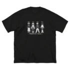 Andiamoの日本人ストーリー近代編（白） ビッグシルエットTシャツ