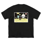 うどんや総本家のメトロンとメトロス ビッグシルエットTシャツ