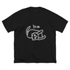 ののの猫屋敷のたたみいわし ビッグシルエットTシャツ