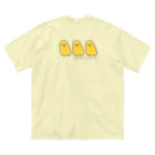 ひよこのもり工房の【復刻】ひよこ顔（2008年版） ビッグシルエットTシャツ