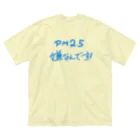 LalaHangeulの미세먼지 싫어요(PM2.5嫌いです) ビッグシルエットTシャツ