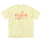 ピースボートUPA国際協力プロジェクトのUPA method ORANGE ビッグシルエットTシャツ