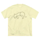 レイにーの忍び歩きシンプル黒猫 Big T-Shirt