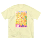 🐶シュナといろいろ🎨の⭐︎♡ (イエロー) ビッグシルエットTシャツ