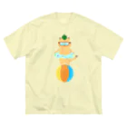 ねむ吉屋のサマーバケーニャン ビッグシルエットTシャツ