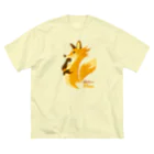 kocoon（コクーン）の計画を練るキツネ ビッグシルエットTシャツ