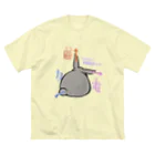 幸うさ.comのフレミングのうさぎの法則 ビッグシルエットTシャツ