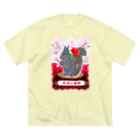 shikisai02sの栗鼠と薔薇 ビッグシルエットTシャツ