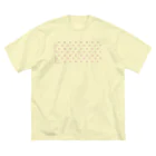 CHOSANAのチラ猫ドットハート ビッグシルエットTシャツ