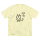 TOMOS-dogのえがおでみあげる犬 ビッグシルエットTシャツ