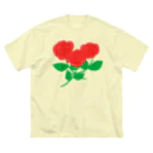 Lily bird（リリーバード）の深紅の薔薇① ビッグシルエットTシャツ