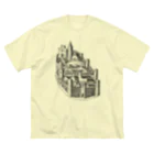 Saza-nami Antique designの城壁のある町 Big T-Shirt