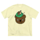 イラスト MONYAAT の雨待ちカタツムリ ビッグシルエットTシャツ