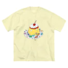 Futakawa Mayuのグッズショップのプリン　動物 ビッグシルエットTシャツ