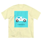 ちいさいくるまのナイス安全運転 ビッグシルエットTシャツ