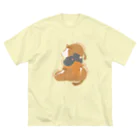 Loveuma. official shopのまんまるおデブうま by AERU ビッグシルエットTシャツ