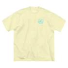 弐千円札サーバー 公式アカウントのなこれるむ海中鉄道ロゴマーク ビッグシルエットTシャツ
