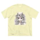 LCOMLのパンクな美少女７ ビッグシルエットTシャツ