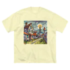 Paonのズーのゾンビくんの町２ ビッグシルエットTシャツ