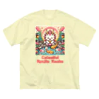 大江戸花火祭りのCelestial Ryujin Realm～天上の龍神社7 ビッグシルエットTシャツ