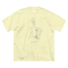 ビールとアート TM-3 Designの名画 × スイーツ（モディリアーニ） Big T-Shirt