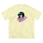 みどりいろ通信の赤い糸 ビッグシルエットTシャツ