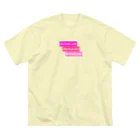 カリスマニートのCharisma neet ピンク3ボックス ビッグシルエットTシャツ