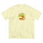 sunset Christmasのハンバーガー ビッグシルエットTシャツ