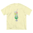 orangecrayonのきらきらクリームソーダ☆ ビッグシルエットTシャツ