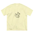 ねこ部のねこ部 茶トラ ビッグシルエットTシャツ