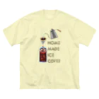 スロータイプ書店 Slowtype Booksの自家製アイスコーヒー 淡色用 197-1 ビッグシルエットTシャツ