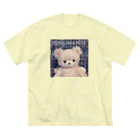 くまちゃんローズのローズちゃん(ツィード 正方形ver) ビッグシルエットTシャツ