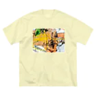 orangecrayonの徹夜明けの頭ン中。 ビッグシルエットTシャツ