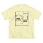 PB.DesignsのPBスティック君　wide open  ビッグシルエットTシャツ