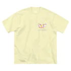 __HEARTBEAT__のSILK WORM ビッグシルエットTシャツ