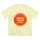 オレンジジュース・グラス・ストアのワーキングオレンジハローTシャツ Big T-Shirt