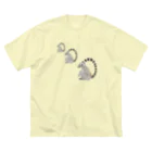 Coshi-Mild-Wildのワオキツネザル【両面ひっつき】だぞ💕 ビッグシルエットTシャツ