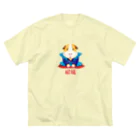 T-jet's Illustration...のモルフク【福助人形＋モルモット】 ビッグシルエットTシャツ