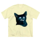 こいぬおじさんのおばけ猫 ビッグシルエットTシャツ