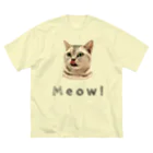 いきもの大好き！ほほえみフレンズのネコちゃん大好き！ ビッグシルエットTシャツ